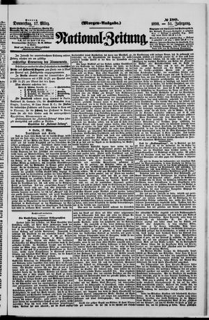 Nationalzeitung vom 17.03.1898