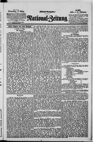 Nationalzeitung vom 17.03.1898