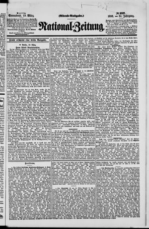 Nationalzeitung vom 19.03.1898