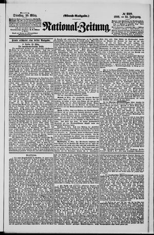 Nationalzeitung vom 29.03.1898