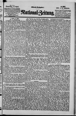 Nationalzeitung vom 14.04.1898