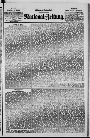 Nationalzeitung vom 15.04.1898