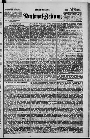 Nationalzeitung vom 16.04.1898