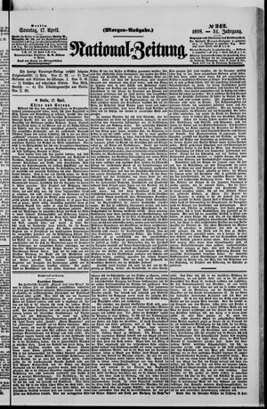 Nationalzeitung vom 17.04.1898