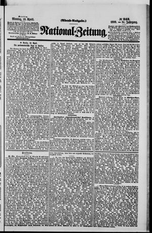 Nationalzeitung vom 18.04.1898