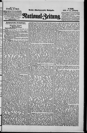 National-Zeitung on Apr 19, 1898