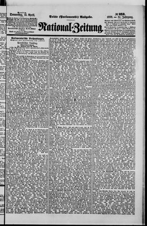 Nationalzeitung on Apr 21, 1898
