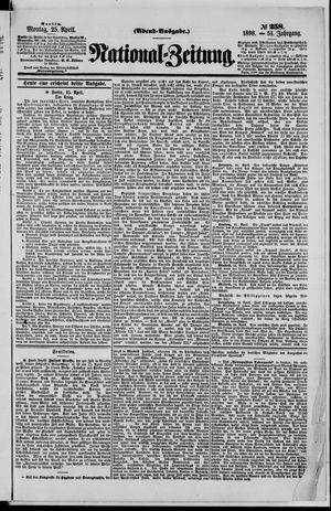 National-Zeitung vom 25.04.1898