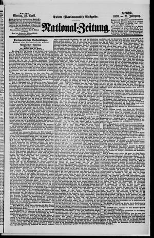 National-Zeitung vom 25.04.1898