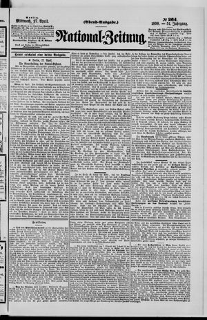 Nationalzeitung vom 27.04.1898