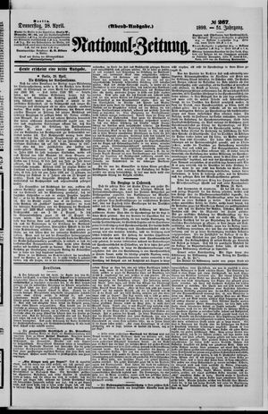 Nationalzeitung vom 28.04.1898