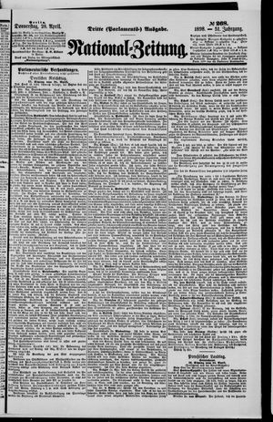 Nationalzeitung vom 28.04.1898