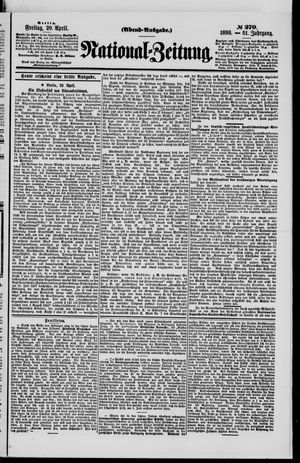 National-Zeitung vom 29.04.1898