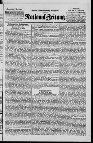 Nationalzeitung vom 30.04.1898