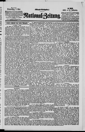 Nationalzeitung vom 05.05.1898