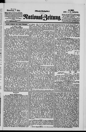 Nationalzeitung vom 07.05.1898