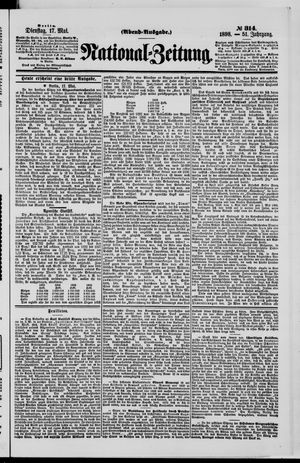 Nationalzeitung vom 17.05.1898