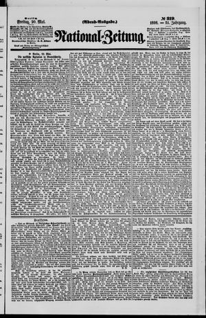 Nationalzeitung on May 20, 1898