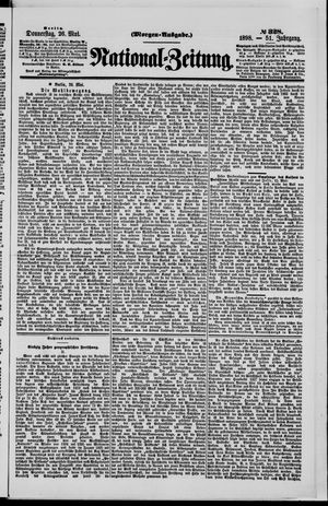 Nationalzeitung vom 26.05.1898