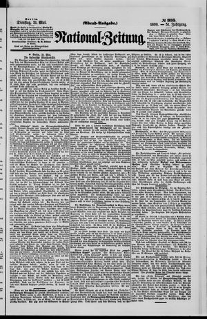 Nationalzeitung vom 31.05.1898