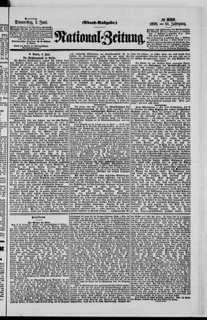 Nationalzeitung vom 02.06.1898
