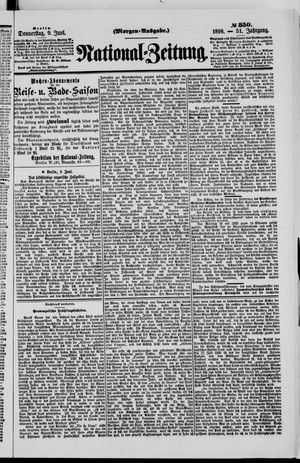 Nationalzeitung vom 09.06.1898