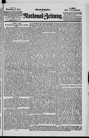 Nationalzeitung vom 11.06.1898