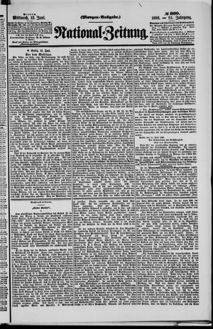 Nationalzeitung vom 15.06.1898
