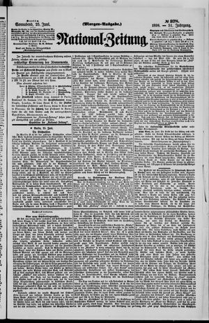 Nationalzeitung vom 25.06.1898