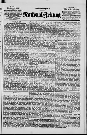 Nationalzeitung vom 11.07.1898