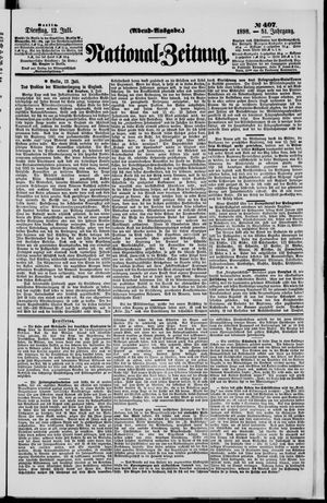 Nationalzeitung vom 12.07.1898