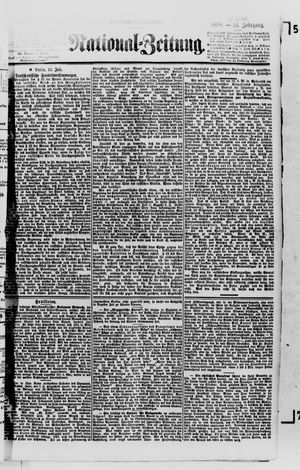Nationalzeitung on Jul 13, 1898