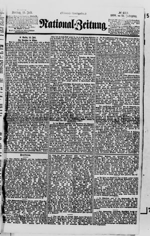 Nationalzeitung vom 15.07.1898