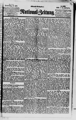 Nationalzeitung vom 21.07.1898