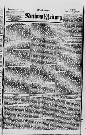 Nationalzeitung vom 30.07.1898