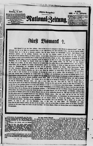 Nationalzeitung on Jul 31, 1898