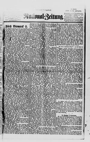 Nationalzeitung vom 01.08.1898