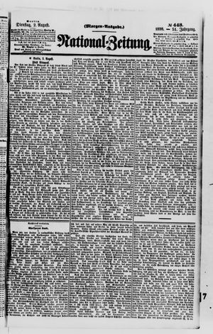 Nationalzeitung vom 02.08.1898