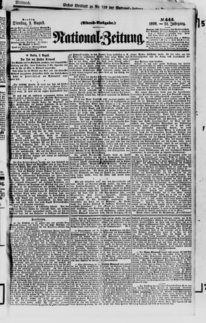 Nationalzeitung vom 02.08.1898