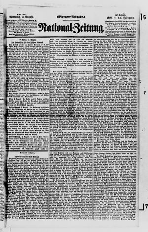 Nationalzeitung vom 03.08.1898