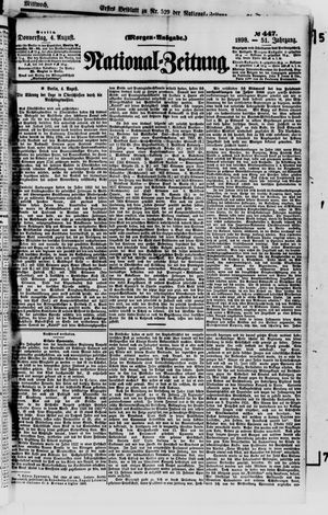 Nationalzeitung vom 04.08.1898