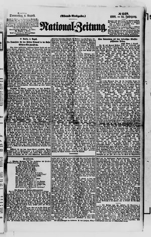 Nationalzeitung vom 04.08.1898