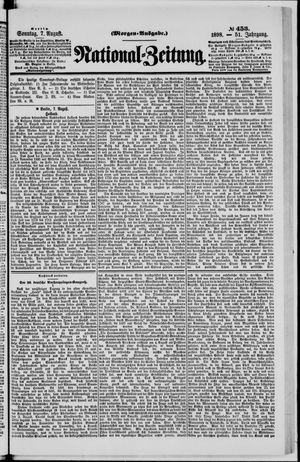 Nationalzeitung vom 07.08.1898