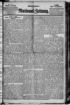 Nationalzeitung vom 15.08.1898