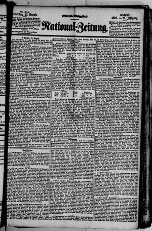 Nationalzeitung vom 23.08.1898