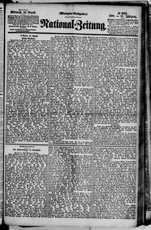 Nationalzeitung vom 24.08.1898