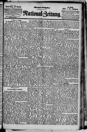 Nationalzeitung vom 25.08.1898