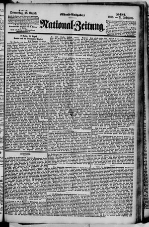 Nationalzeitung vom 25.08.1898