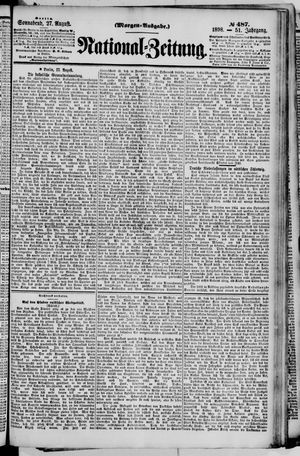 Nationalzeitung vom 27.08.1898
