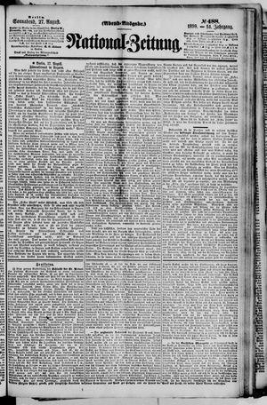 Nationalzeitung on Aug 27, 1898